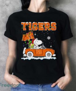 Clemson Tigers Snoopy And Woodstock Driving Car Cute Snoopy Limited Edition Shirt - Ladies T-Shirt