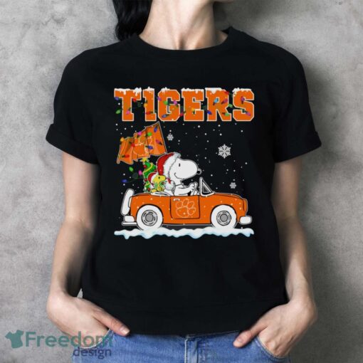 Clemson Tigers Snoopy And Woodstock Driving Car Cute Snoopy Limited Edition Shirt - Ladies T-Shirt