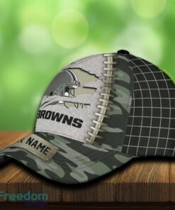 Cleveland Browns 3D Hat And Cap Beach Design Camo Green For Fans Gift Custom Name - Cleveland Browns 3D Hat And Cap Camo_3