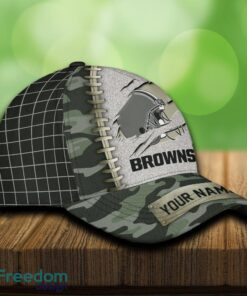 Cleveland Browns 3D Hat And Cap Beach Design Camo Green For Fans Gift Custom Name - Cleveland Browns 3D Hat And Cap Camo_4