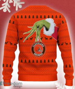 Cleveland Browns Grinch Driving Funny 3D Ugly Christmas Sweater For Men Women - Cleveland Browns Christmas Sweater Grinch Driving Photo 3