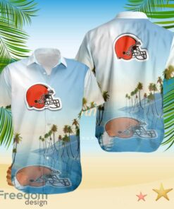 Cleveland Browns Tropical Beach Blue Hawaiian Shirt
