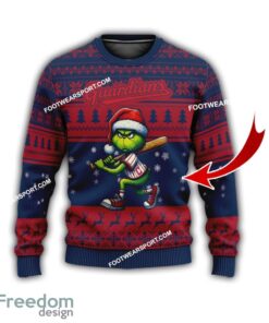 Cleveland Guardians Grinch Style Knitted Xmas Sweater Gift For Adult