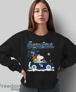 Cleveland Guardians Snoopy And Woodstock Driving Car Cute Snoopy Limited Edition Shirt - Sweatshirt