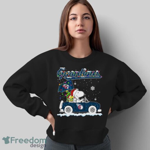 Cleveland Guardians Snoopy And Woodstock Driving Car Cute Snoopy Limited Edition Shirt - Sweatshirt