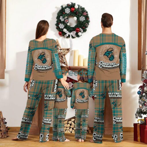 Coastal Carolina Chanticleers Custom Name Pajamas Set For Family Sport Team Pajamas Christmas Gift Product Photo 2