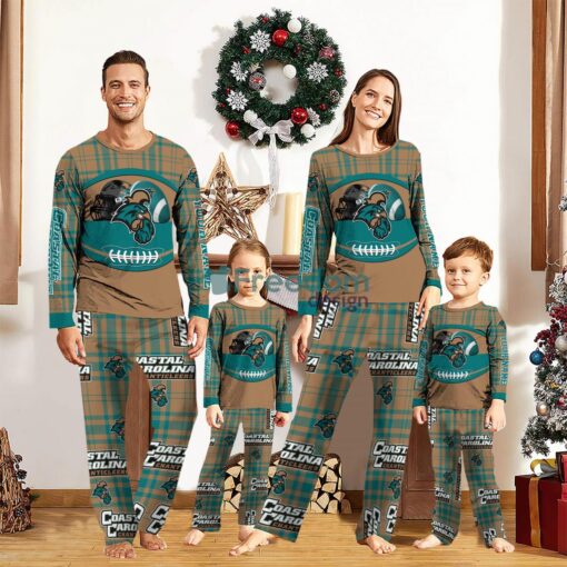 Coastal Carolina Chanticleers Custom Name Pajamas Set For Family Sport Team Pajamas Christmas Gift Product Photo 1