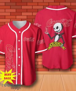 Coca Cola Halloween Jack Skellington Nightmare Baseball Jersey for All Genders