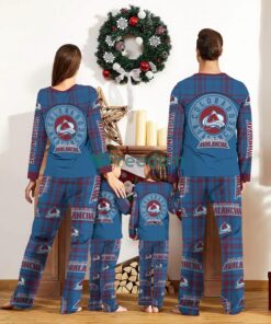 Colorado Avalanche Custom Name Pajamas Set For Family Sport Team Pajamas Christmas Gift Product Photo 2