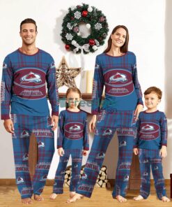 Colorado Avalanche Custom Name Pajamas Set For Family Sport Team Pajamas Christmas Gift Product Photo 1