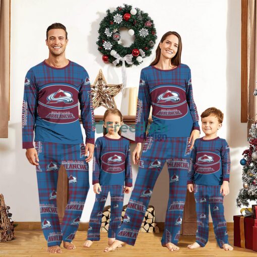 Colorado Avalanche Custom Name Pajamas Set For Family Sport Team Pajamas Christmas Gift Product Photo 1