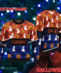 Colt 45 Beer Personalized Halloween Ugly Christmas Sweater Gift For Men And Women