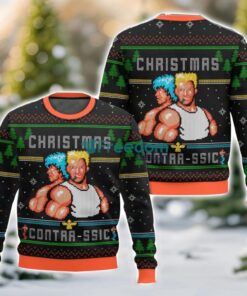 Contra, Contrassic Christmas Ugly Sweater 3D Printed Sweater Christmas Gift