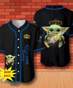 Corona Extra Beer Baby Yoda Baseball Jersey for All Genders