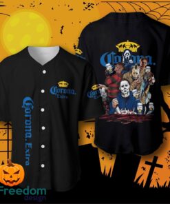 Corona Extra Beer Halloween Horror Characters Baseball Jersey For Men And Women