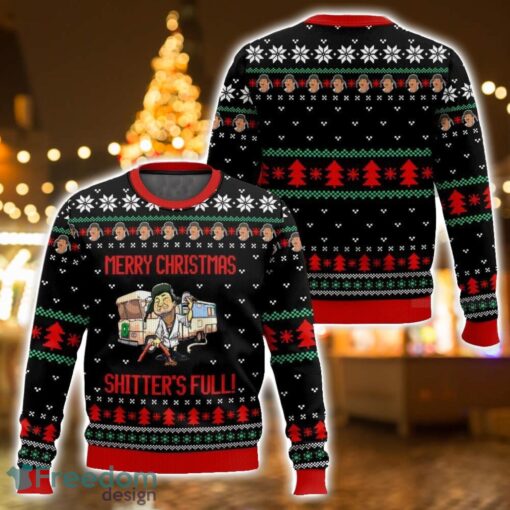 Cousin Eddie Merry Christmas Shitters Full National Lampoon’s Vacation Ugly Christmas Sweater 3D All Printed Sweater Christmas Gift Product Photo 1