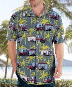 Crescent City Volunteer Fire Department (Florida) Hawaiian Shirt Beach Shirt Product Photo 4