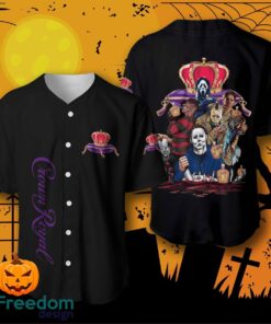 Crown Royal Halloween Horror Characters Baseball Jersey For Men And Women