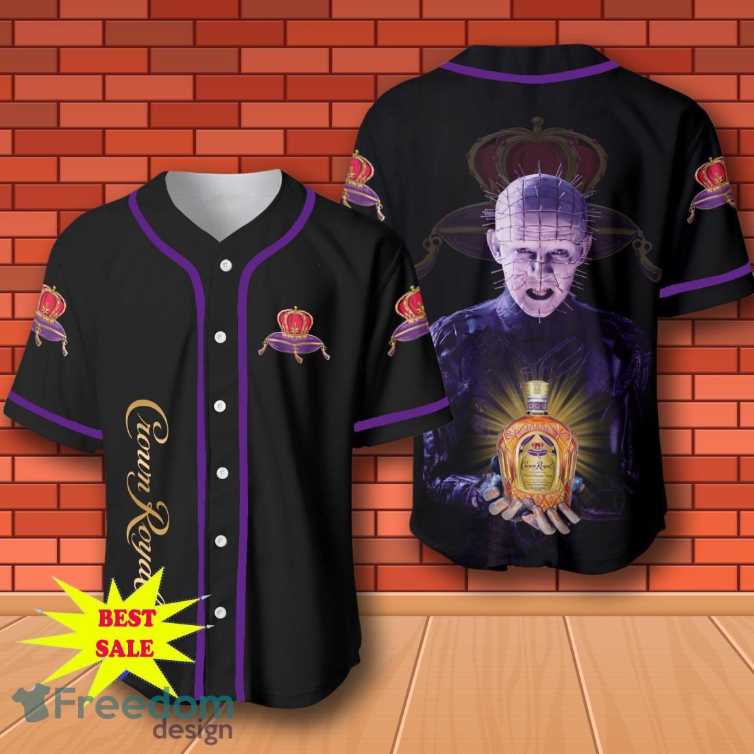 Crown Royal Hellraiser Horror Baseball Jersey for All Genders image Crown Royal Hellraiser Horror Baseball Jersey for All Genders Product Photo 1