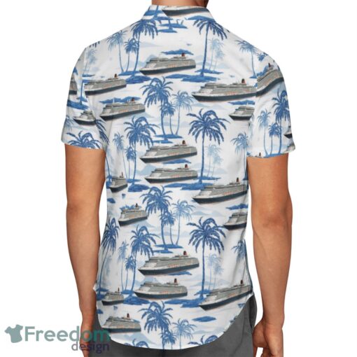 Cunard Line MS Queen Victoria (QV) Hawaiian Shirt Beach Shirt Product Photo 3