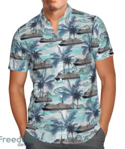 Cunard Line Queen Elizabeth Hawaiian Shirt Beach Shirt Product Photo 2