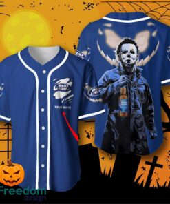 Custom Name Bud Light Halloween Baseball Jersey For Men And Women