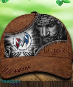 Custom Name Buick Car All Over Print Jesus Brown 3D Cap And Hat For Fans Gift