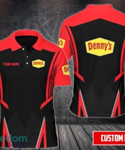 Custom Name denny’s Team Working Shirt 3D Polo Shirt Golf Polo