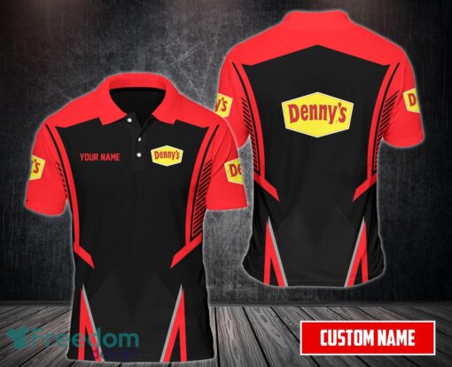 Custom Name denny's Team Working Shirt 3D Polo Shirt Golf Polo Product Photo 1