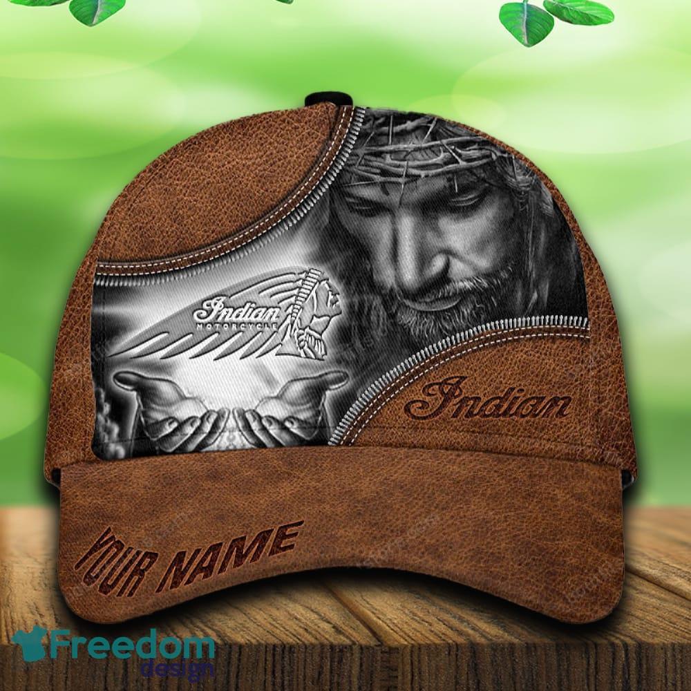 Custom Name Indian Car All Over Print Jesus Brown 3D Cap And Hat For Fans Gift image Custom Name Indian Car All Over Print Jesus Brown 3D Cap And Hat For Fans Gift - Custom Name Indian Car All Over Print Jesus Brown 3D Cap And Hat For Fans Gift