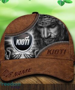 Custom Name Kioti Car All Over Print Jesus Brown 3D Cap And Hat For Fans Gift