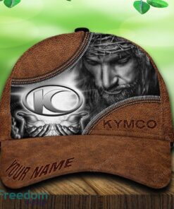 Custom Name Kymco Car All Over Print Jesus Brown 3D Cap And Hat For Fans Gift