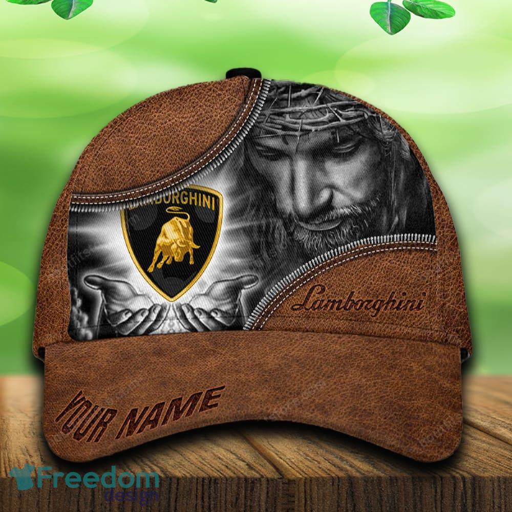 Custom Name Lamborghini Car All Over Print Jesus Brown 3D Cap And Hat For Fans Gift image Custom Name Lamborghini Car All Over Print Jesus Brown 3D Cap And Hat For Fans Gift - Custom Name Lamborghini Car All Over Print Jesus Brown 3D Cap And Hat For Fans Gift