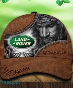 Custom Name Land Rover Car All Over Print Jesus Brown 3D Cap And Hat For Fans Gift
