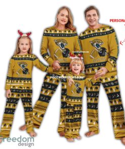 Custom Name Logo Jacksonville Jaguars Xmas Family Pajamas Set For Men Women Children
