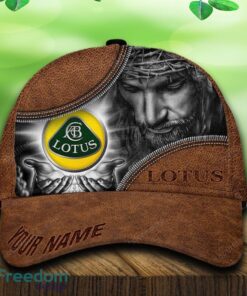Custom Name Lotus Car All Over Print Jesus Brown 3D Cap And Hat For Fans Gift