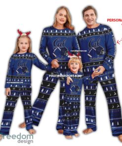 Custom Name New California Golden Bears Ugly Christmas Family Pajamas Set For Adult