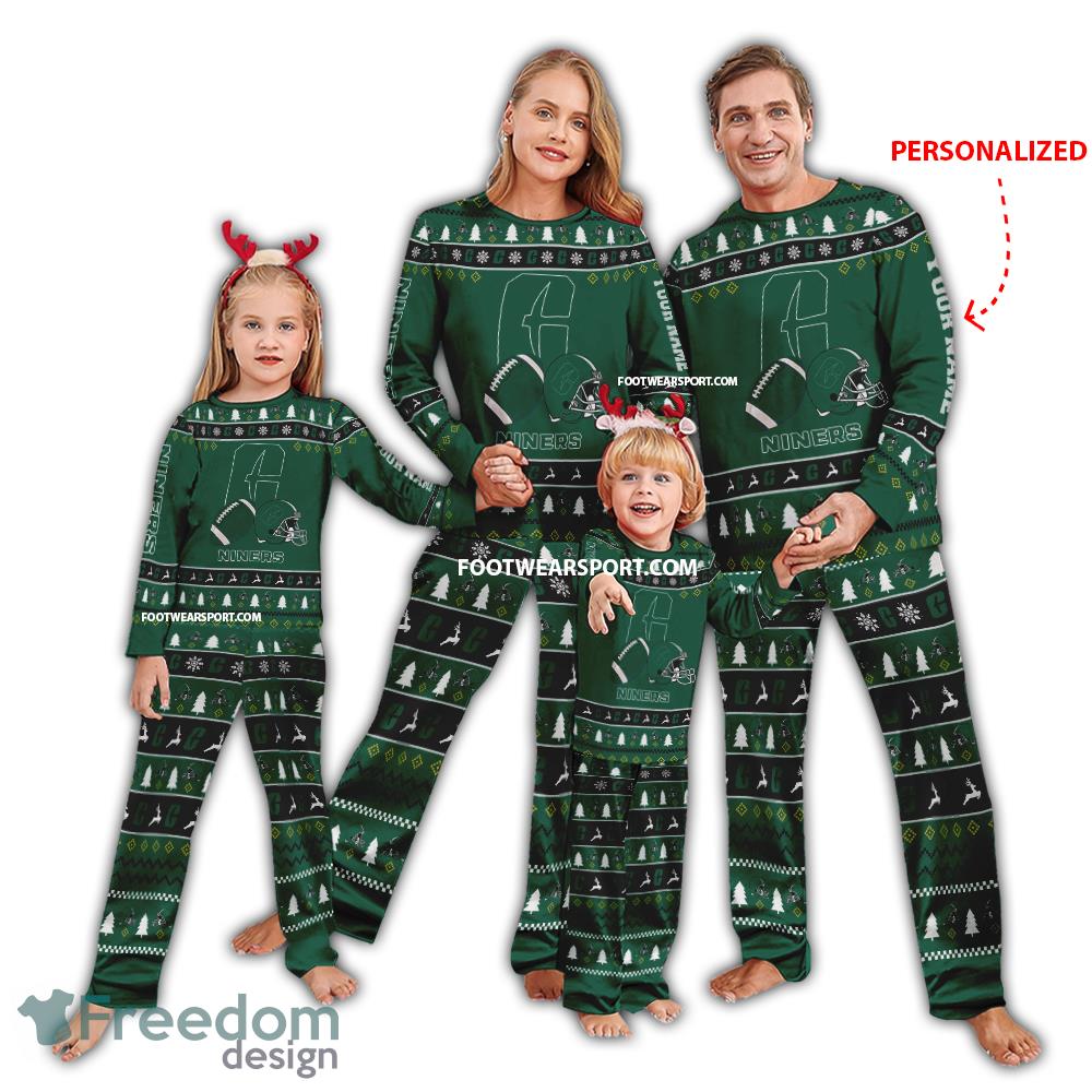 Custom Name New Charlotte 49ers Pajamas Set Family Gift Christmas image Custom Name New Charlotte 49ers Pajamas Set Family Gift Christmas - Custom Name New Charlotte 49ers Pajamas Set Family Gift Christmas
