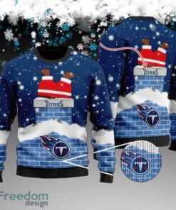 Custom Name NFL Tennessee Titans Christmas Ugly Sweater AOP Gift For Christmas
