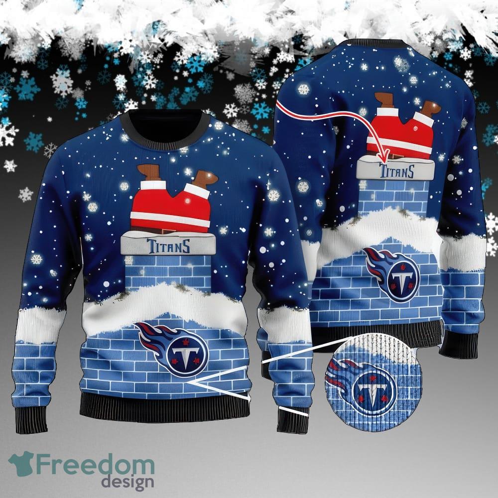 Custom Name NFL Tennessee Titans Christmas Ugly Sweater AOP Gift For Christmas image Custom Name NFL Tennessee Titans Christmas Ugly Sweater AOP Gift For Christmas - Custom Name NFL Tennessee Titans Christmas Ugly Sweater AOP Gift For Christmas