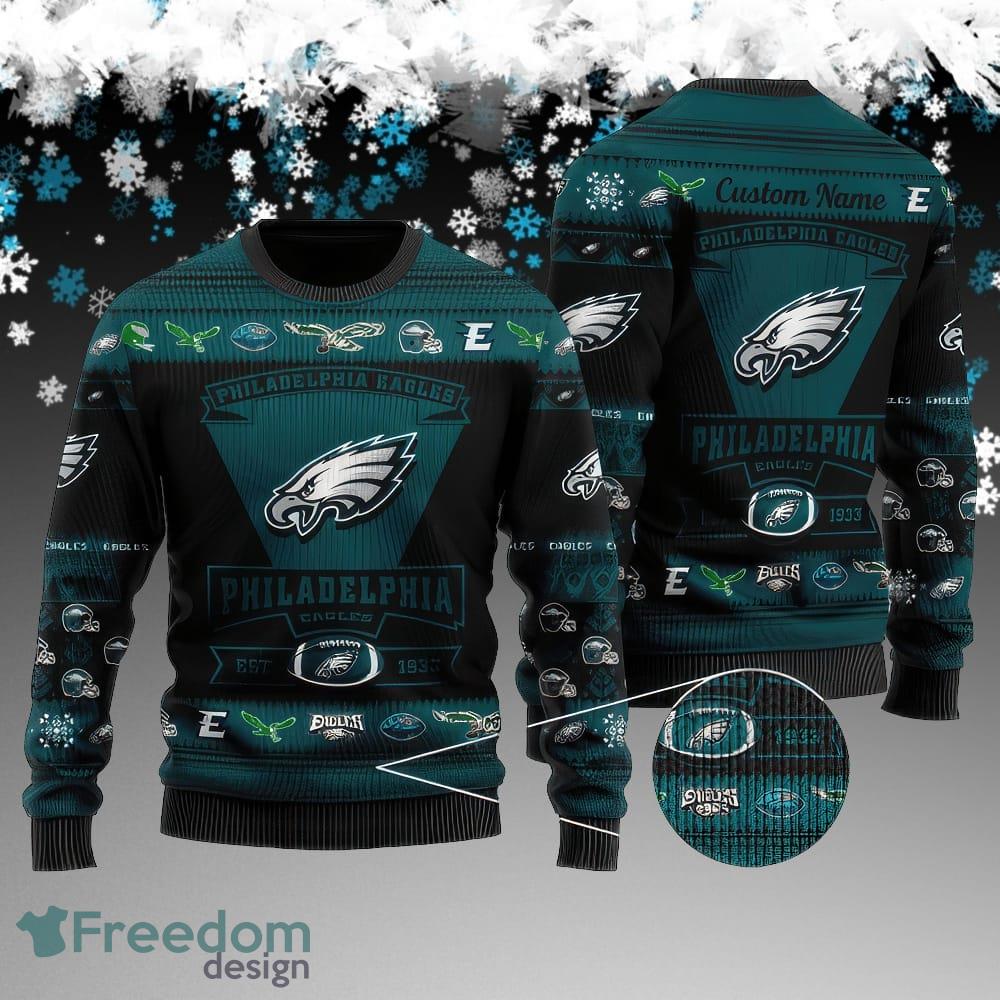 Custom Name Philadelphia Eagles Football Team Ugly Sweater Gift For Christmas image Custom Name Philadelphia Eagles Football Team Ugly Sweater Gift For Christmas - Philadelphia Eagles Football Team Ugly Sweater Gift For Christmas