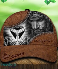 Custom Name Polaris Slingshot Car All Over Print Jesus Brown 3D Cap And Hat For Fans Gift
