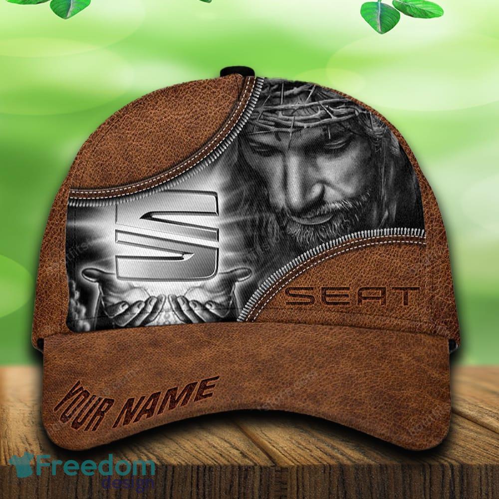 Custom Name Seat Car All Over Print Jesus Brown 3D Cap And Hat For Fans Gift image Custom Name Seat Car All Over Print Jesus Brown 3D Cap And Hat For Fans Gift - Custom Name Seat Car All Over Print Jesus Brown 3D Cap And Hat For Fans Gift