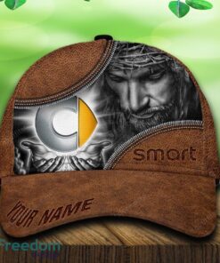 Custom Name Smart Car All Over Print Jesus Brown 3D Cap And Hat For Fans Gift