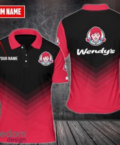 Custom Name Wendy’s Team Working Shirt 3D Polo Shirt Golf Polo