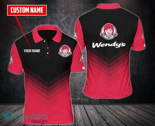 Custom Name Wendy's Team Working Shirt 3D Polo Shirt Golf Polo Product Photo 1