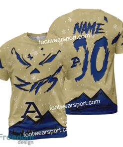 Custom Number And Name Akron Zips Grinch Face 3D Hoodie, 3D Tshirt, Sweater AOP Gift Holidays - NCAA Akron Zips Grinch Face 3D Hoodie, 3D Tshirt, Sweater AOP Custom Number And Name Photo 2