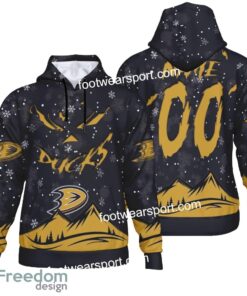 Custom Number And Name Anaheim Ducks Grinch Face 3D Hoodie, 3D Tshirt, Sweater AOP For Men, Women