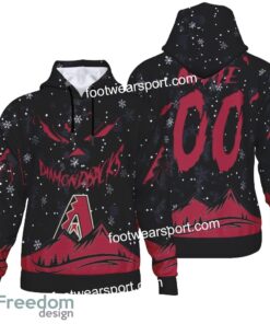 Custom Number And Name Arizona Diamondbacks Grinch Face 3D Hoodie, 3D Tshirt, Sweater AOP For Fans