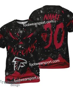 Custom Number And Name Atlanta Falcons Grinch Face 3D Hoodie, 3D Tshirt, Sweater AOP For Adult - NFL Atlanta Falcons Grinch Face 3D Hoodie, 3D Tshirt, Sweater AOP Custom Number And Name Photo 2